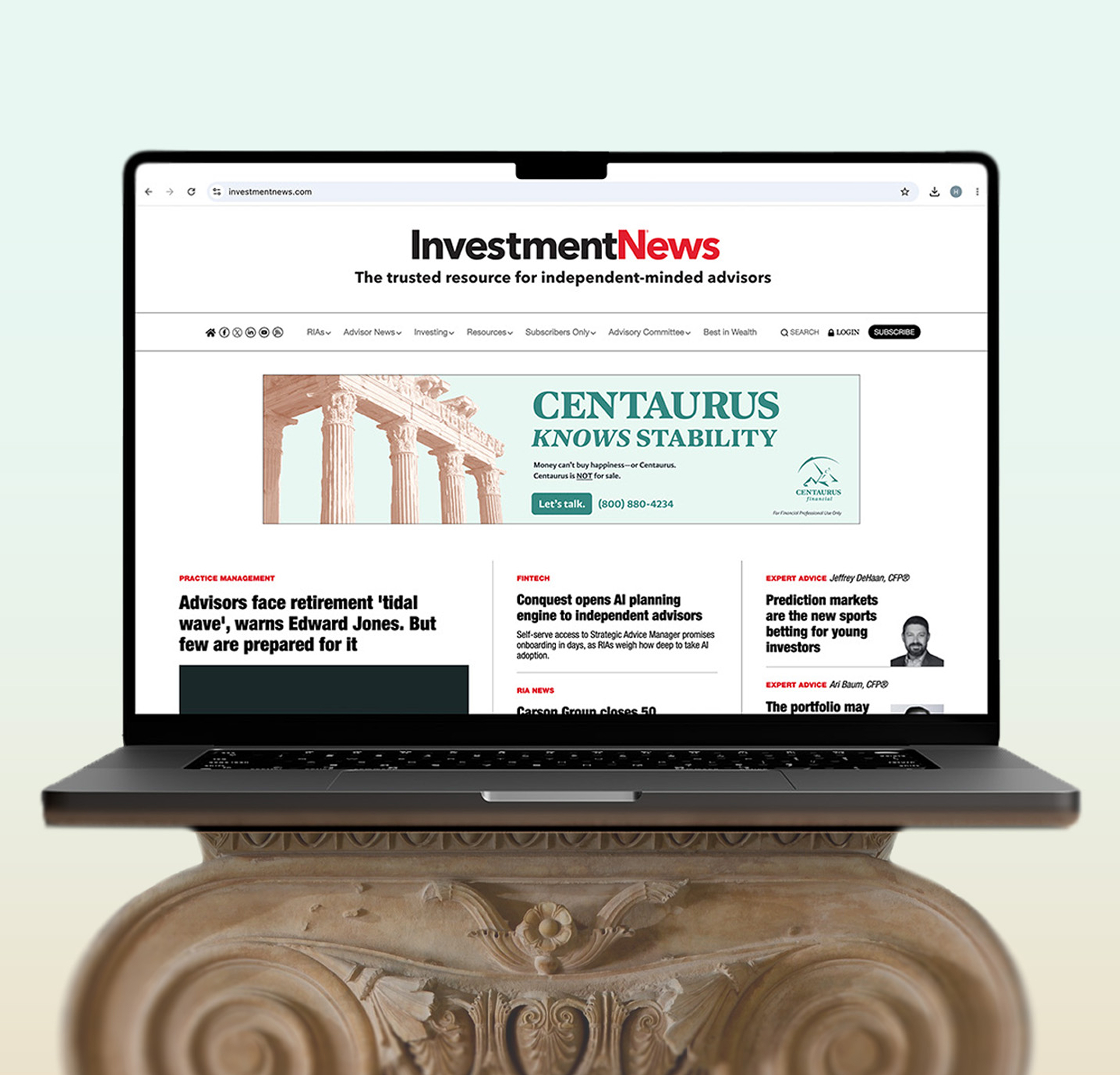 Digital ad mockup